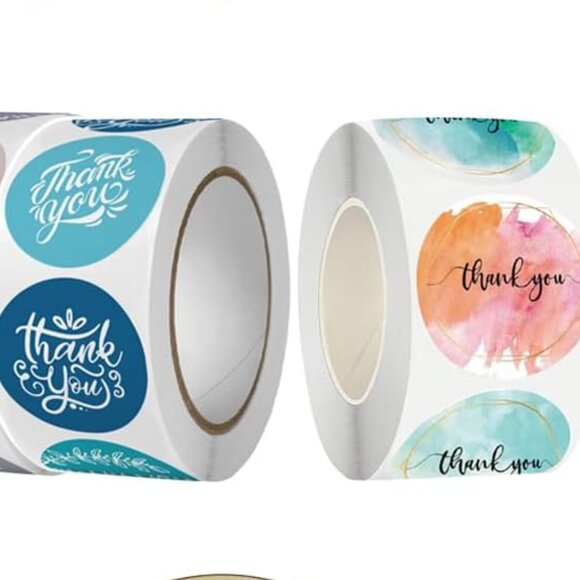 Thank You Stickers💜3000 Sticker Bundle - 6 Rolls - Small  Business - Picture 4 of 10